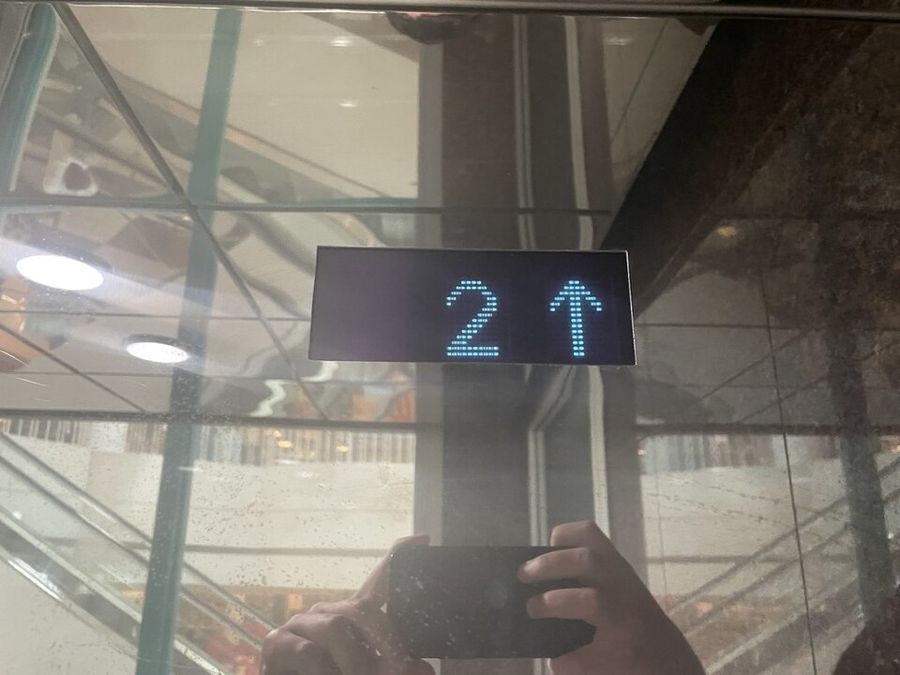 Indicador de piso de ascensor